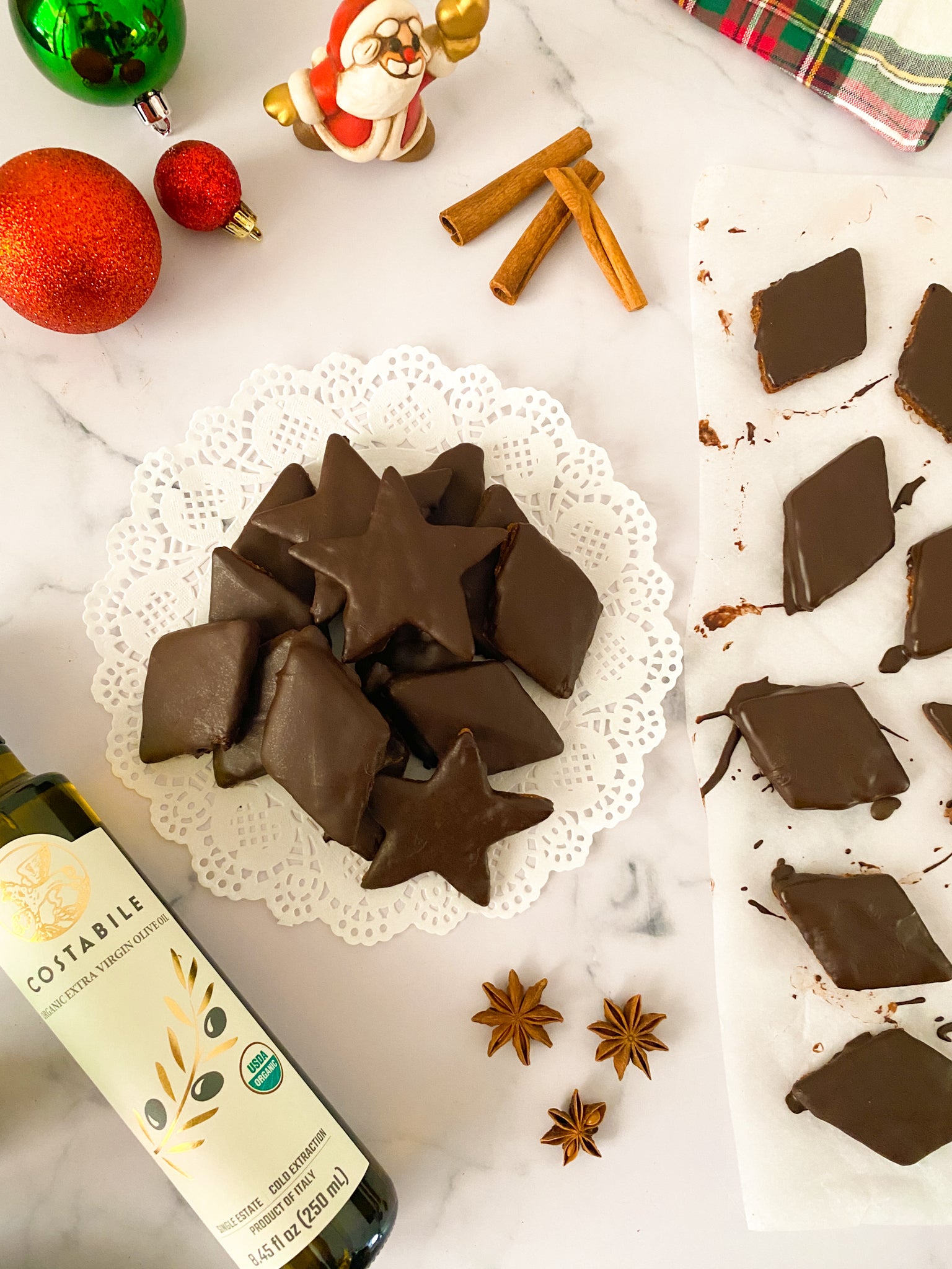 Chocolate-Glazed Mustaccioli with Organic Extra Virgin Olive Oil – Costabile Brand