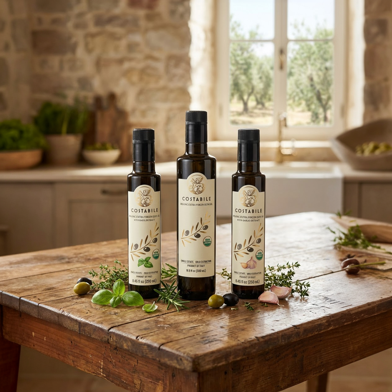 Costabile Starter Kit | 3 Premium Italian Olive Oils | $92 Value