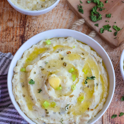 Roasted garlic mashed potatoes - Quick & Easy recipe