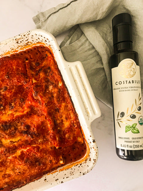 Basil-Infused Olive Oil Italian Lasagna Recipe