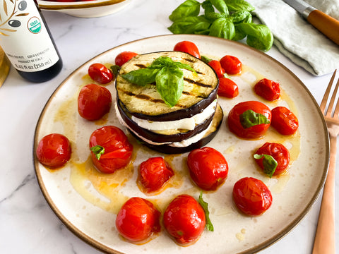 Grilled Eggplant Caprese